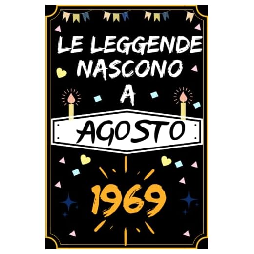LE LEGGENDE NASCONO A AGOSTO 1969: regali compleanno uomo e donna, 53 anni di compleanno regalo uomo e donna 53 anni, regalo per lui/lei, Taccuino da110 pagine