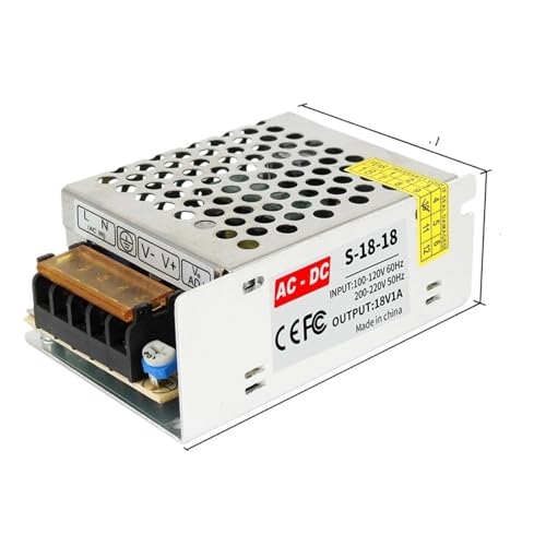 Transformateur 18V 1A alimentation stabilisée AC DC contre surtension
