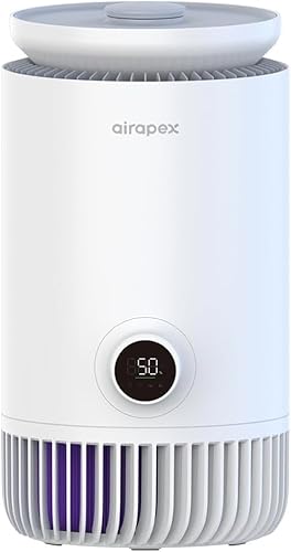 Luftreiniger und Luftbefeuchter 2 in 1 mit waschbarem T-Filter, H13 HEPA Filter, Küchen.Smart Sensor und Auto-Modus abnehmbarem Tank - Weiß