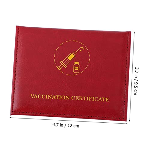 2Pcs Dual Holder Waterproof PU Leather Protector for Cards Portable Travel Document Organizer Suitable for Household and Travel Use2