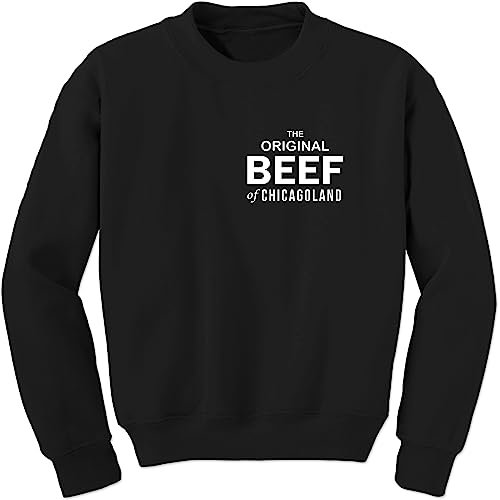 FerociTees Unisex Original Beef Of Chicagoland Crewneck Sweatshirt