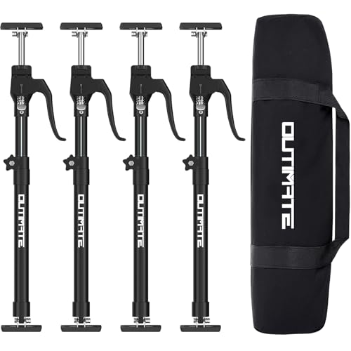 Third hand support pole for cabinet installation