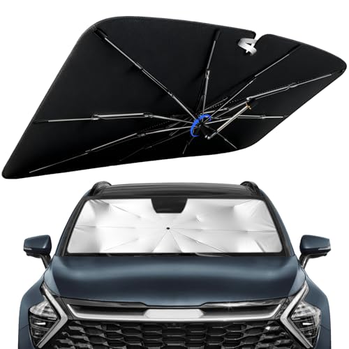 Windshield Sun Shade for Kia Sportage 2023-2026 with 360° Rotating Shaft