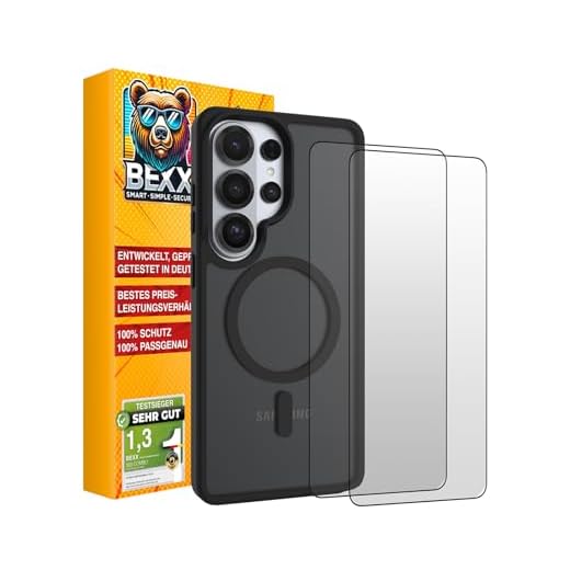 BEXX 360 Guard | Rundum-Sorglos-Paket | Für Samsung Galaxy S26 Ultra | Stoßfeste Hülle + 2X 9H Hochleistungs Schutzgläser | Maximaler Rundumschutz | Für MagSafe