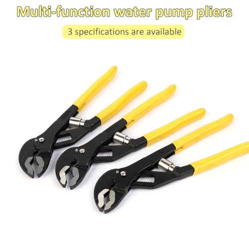 Water Pump Pliers 8/10/12inch Grooves Slip Joint Quick Adjustment Pliers