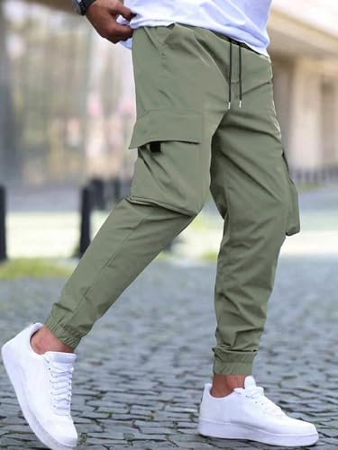 Image of TAGDO Solid Cargo Pant for Men||Joggers Pant||Regular Pant||Gym Pant (5157)