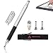 Produktbild HEAWAA Eingabestift Stylus Touchstift, 2 Stück 2-in-1 Stift Präzision Touch Pen Touchscreen Stift für Surface, iPhone, Samsung Galaxy, One Plus, Huawei, Touchscreen-Tablet (Farbe: Schwarz/Silber)