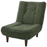 セルタン(Cellutane) 幅約66cm 和楽の浅葱 1人掛け ポケットコイル コーデュロイグリーン 背部リクライニング 日本製 A327P-683GRN