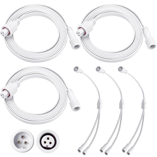 MorningRo 6 Pcs Extension Cable Compatible with Govee, 16 ft, White
