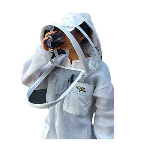OZ ARMOUR Beekeeping Suit Ventilated Air Mesh with Fencing & Round Brim Hat (XX-Large)
