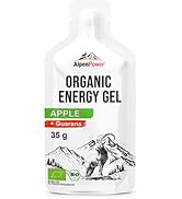 AlpenPower Bio Energy Gel au citron 12 x 35 g I Ingrédients 100 % naturels I Avec caféine de guara...