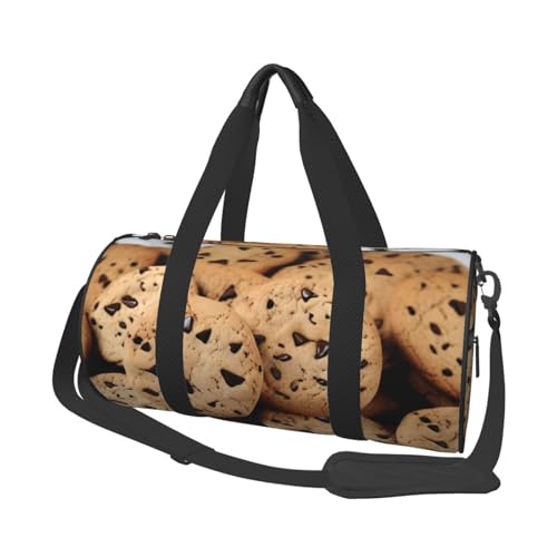 Sac de nuit léger pliable motif biscuits aux frites taille unique