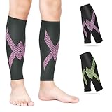 2 Paar Wadenbandage Kompressionsstrümpfe Damen Herren Waden Compression Stützstrümpfe Abhilfe bei Schienbeinkantensyndrom Varicose Sport Laufen Flug Radfahren Medizinische Schwangerschaft ohne Fuß