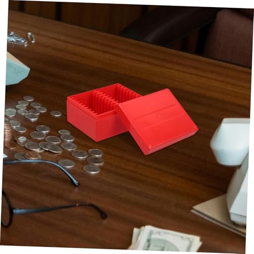 Caja plástica para almacenar monedas multifuncional miniatura 7