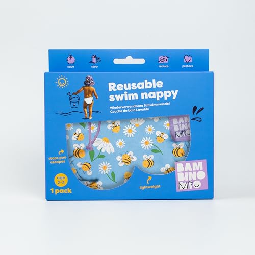 Miniatura 8 de Bambino Mio, 0 A 6 Meses, Pañal De Natación Reutilizable Para Bebés Y Niños Pequeños Abejas Trabajadoras
