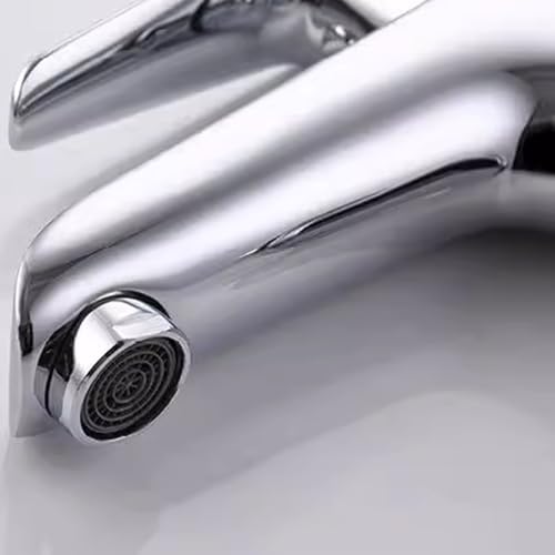 Robinet de lavabo compact monotrou pour optimiser l'espace des petits éviers