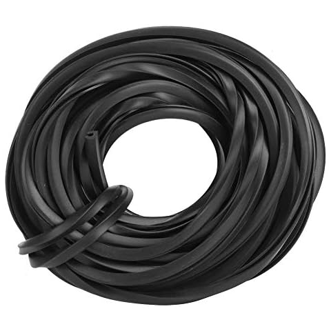Rubber Strip Greenhouse Rubber Seal Frameless Weather Stripping Door and Window Gasket Glazing Rubber Seals Glazing Seal Line Accessories Supplies for Glass Sealing 10 Metres Black Cover