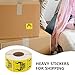 JUMPLAWN Heavy Duty Shipping Labels Roll 50X50Mm, 1000 Adhesive Team Lift Box Labels for Moving, Industrial Packaging Stickers for Heavy Equipment Operators and Logistics
