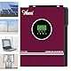 Anern 2000W 2KW Solar Wechselrichter Hybrid 12VDC bis 230VAC 2000W, Integrierter MPPT 80A Solar Ladegerät, Max. 400V PV Eingangsspannung, Betrieb mit Blei- und Lithium-Batterien (2KW)