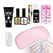 Produktbild Woniu Gel Nagellack Poly Nagelset, Nagelstudio Starter Set Mit Led Licht Und Mini Mini LED Lampe Für Nail Art, Professioneller Salon, Heimstudium, Geschenk
