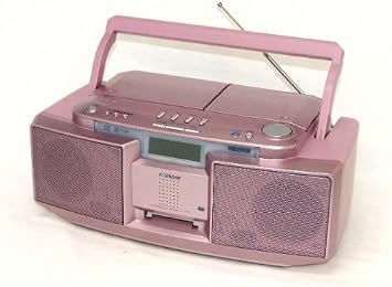 Victor JVC RC-T1MD-P Pink CD-MD Portable System Clavia Clavia CD/MD DeckBoom Shape