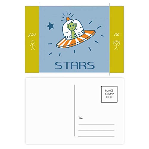 Carte postale alien univers stars lot 20 pièces merci mailing