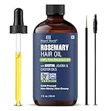 Botanic Hearth Hair Oil for Hair Growth | Rosemary Oil for Hair Growth with Biotin, Castor & Jojoba | Scalp Oil & Dry Scalp Treatment | Color Safe | All Hair Types | 2 fl oz