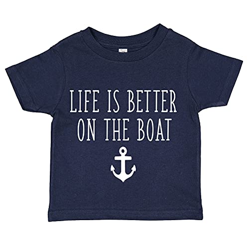 Life is Better On The Boat Infant Baby Tee Shirt Assorted Colors (6M 12M 18M 24M)