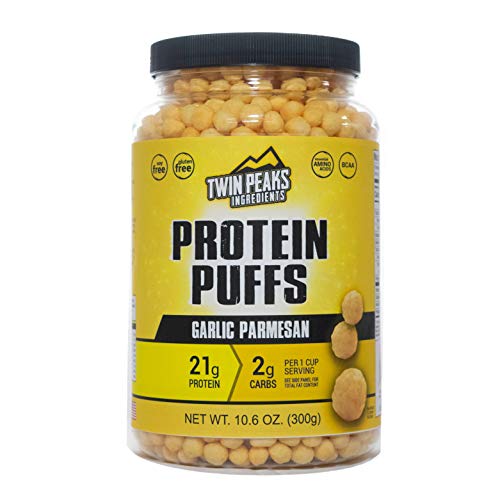 Twin Peaks Low Carb, Keto Friendly Protein Puffs, Garlic Parmesan