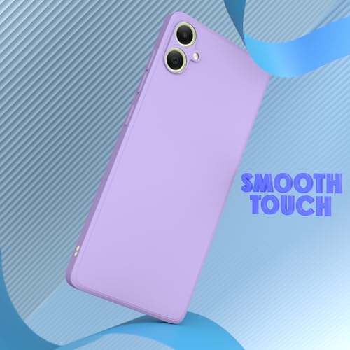 Image of Outlouders Back Cover for Samsung Galaxy A05 | Camera Protection | Durable Soft Matte Silicone Bumper Case (Purple)