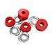 INDEPENDENT Skateboard Bushings 88a Cylinder Red + Risers 1