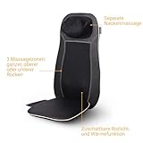 Medisana MCN Shiatsu Massageauflage, Massagesitzauflage mit 3 Massagezonen, Wärmefunktion, Rotlichtfunktion, Nackenmassage, für jeden Stuhl geeignet mit Fernbedienung - 5