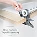 Wrap Buddies Tabletop Gift Wrapping Tool – Set of 2 Adjustable Wrapping Paper Table Clamps with Gift Wrap Tape Dispenser – One-Handed Tape Cutter – Perfect for Holidays and Crafting – Slate Grey