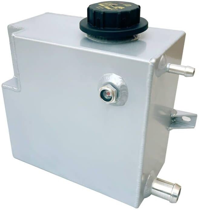 HCHCSPEED DepĂłsito de refrigerante de aluminio, reemplazo del tanque de expansiĂłn para Ford F-350 7.3L V8 Turbo Diesel 1995-1997 plateado HCHCSPEED DepĂłsito de refrigerante de aluminio, reemplazo del tanque de expansiĂłn para Ford F-350 7.3L V8 Turbo Diesel 1995-1997 plateado