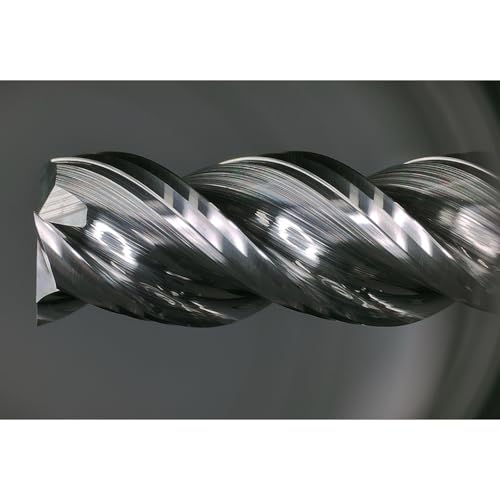 Image of Tools High Finishing Carbide End Mill for Aluminum or Copper Cutting, U-Type Design Square Milling Cutter, 3 Flute Mill Bits Sets 1 /2 Shank (1 /2-3 inch 1PCS)