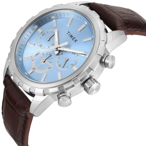 Image of TIMEX Round 44mm Blue Dial Analog Men Watch - TWEG39500