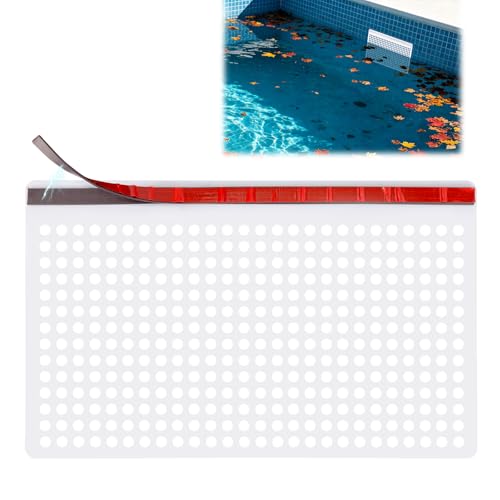 Goktvai Magnetic Pool Skimmer Guard, Upgraded Magnet Saver Design Leaf Skimmer Catcher Shield Net Cover Protector to Prevent Debris Blockage for In Ground Pool, Easily Install & Remove