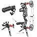 FQH Archery Compound Bow and Arrow Set Steel Ball and Arrow Dual Purpose Bow 40-60 lbs Draw Weight Adjustable for Outdoor Hunting Target Archery Shooting Training