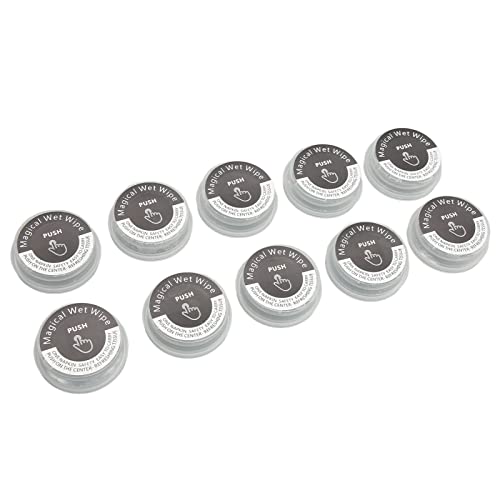 Lenço de Imprensa, Lenço Umedecido Comprimido Descartável Individual 10 Peças para Viagem