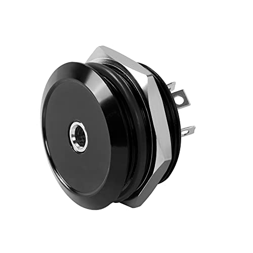 QIANRENON TRS 1/8 Embedded Threaded Fixed Headphone Adapter 3.5mm Female to Solder Terminal Panel Mount Stereo Connector, 3 Pole Headphone Soldering Module, for Headphone Amplifier Mixer