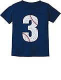 TeeStars - Baseball 3rd Birthday Gift for Three Year Old Toddler Kids T-Shirt 4T Navy