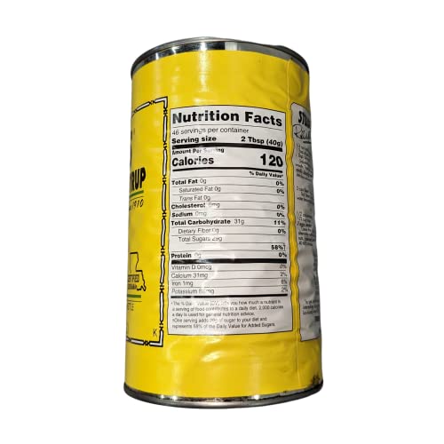 Steen's 100% Pure Cane Syrup (46 Fl. Oz.) - No Preservatives - Pure & Natural - Open Kettle #TOP2