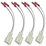 KoiLuvGo 4-Pack Car Speaker Harness Adapter, Harness Stereo Plug Adapter, Audio Bass Speaker Wiring, Plug and Play Bass Speaker Cable Conversion Accessories, Compatible with Mitsubishi Subaru