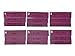 Handmade Personalized Spiked Bridle Leather Dog Collar, Gold/Brass Tone Spike Rivets, Embossed Name (Magenta)