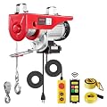 VEVOR Electric Hoist, 2200 lbs 120V Electric Winch with 328 ft Wireless & 14 ft Wired Remote Control, 40 ft Single Cable Lifting Height, Single/Double Slings, Lift Hoist for Garage Warehouse Factory