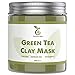 Grüner Tee Gesichtsmaske 250g, vegan - NATURKOSMETIK Anti Pickel, Mitesser Maske und gegen Akne - Anti-Aging Pflege für trockene und unreine Haut - Reinigungsmaske für Gesicht und Körper