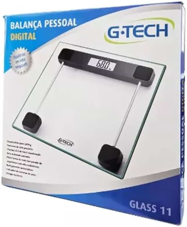 Balança Corporal Digital G-tech Glass 11 Vidro Até 180 Kg…