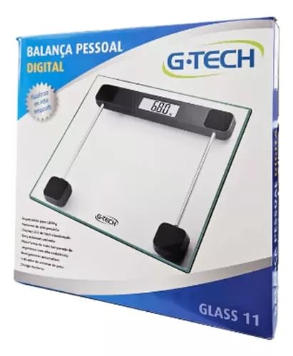 Balança Corporal Digital G-tech Glass 11 Vidro Até 180 Kg…