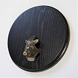 Incluye 1 pieza preciosa y elegante ornamento/portada/cubierta para armas cuñas, trofeos, jabalí, cabeza de cuña con rosca y tornillo