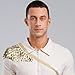 Zaldita Fashion Scale Mail Shoulder Chains Chainmail Single Shoulder Armor Dragon Scale Jewelry Gold One Size